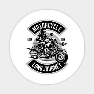 Classic Funny Motorcycle Touring Magnet